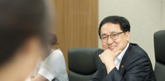 유영민 장관 첫 현장 행보, 과학기술인들 만나